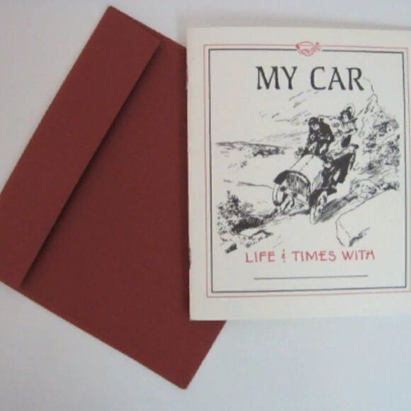 MY CAR Life Times With Vintage Cards Notes History Book Scrapbook Album - Picture 1 of 4